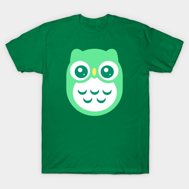 Aqua green Cute baby Owl T-Shirt by ClaudiaRinaldi